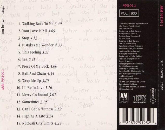 Album Back Cover