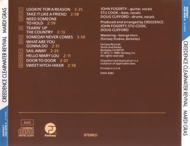 Album Back Cover