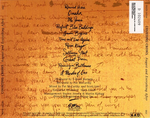 Album Back Cover