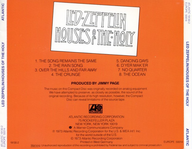 Album Back Cover