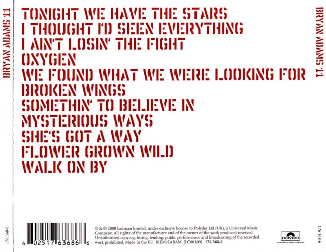 Album Back Cover