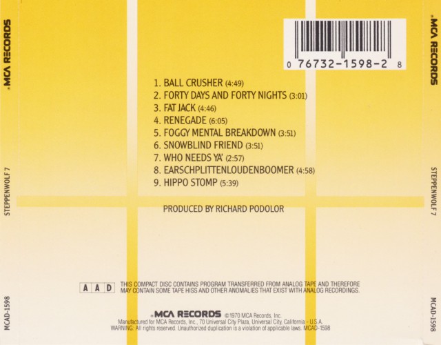 Album Back Cover