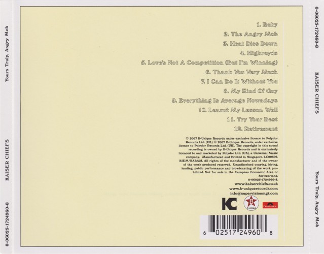 Album Back Cover