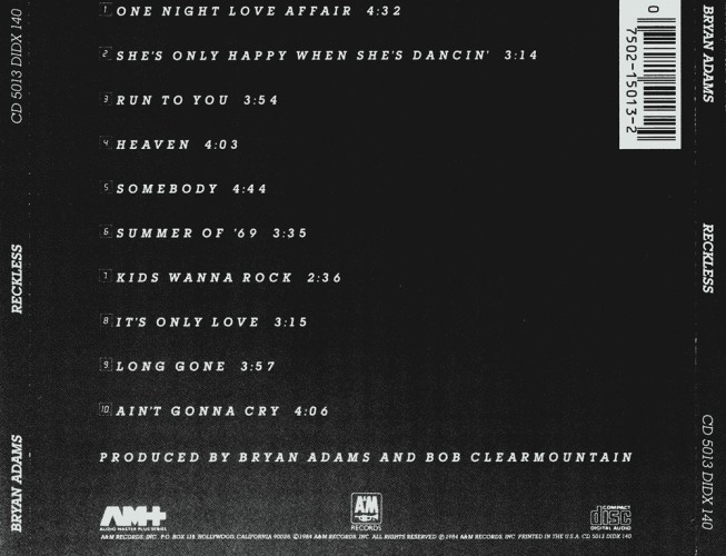 Album Back Cover