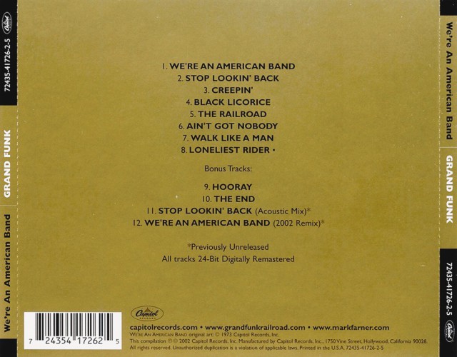Album Back Cover