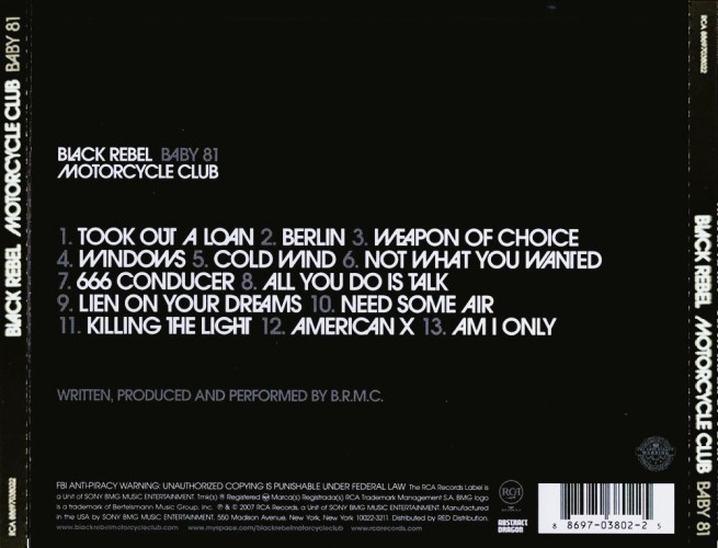 Album Back Cover
