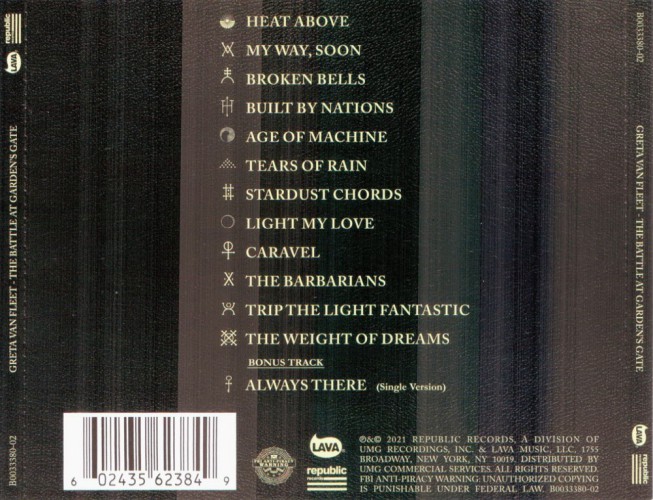 Album Back Cover