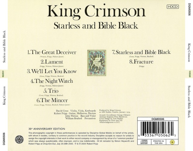 Album Back Cover