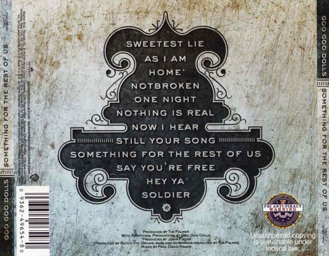 Album Back Cover