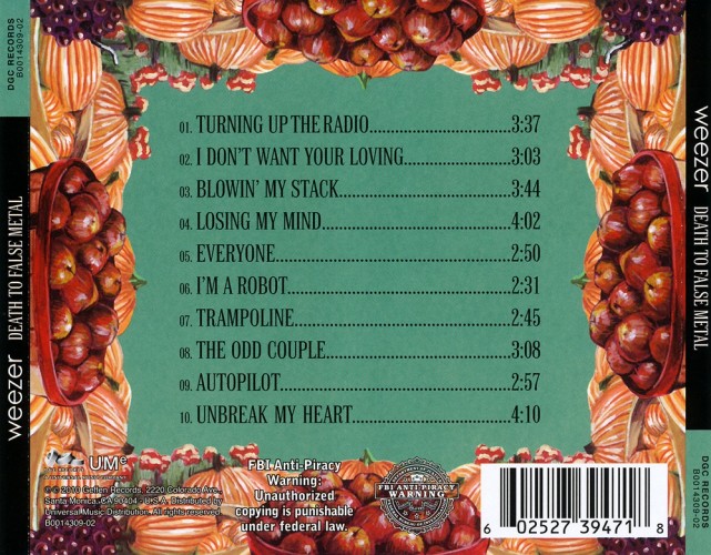 Album Back Cover