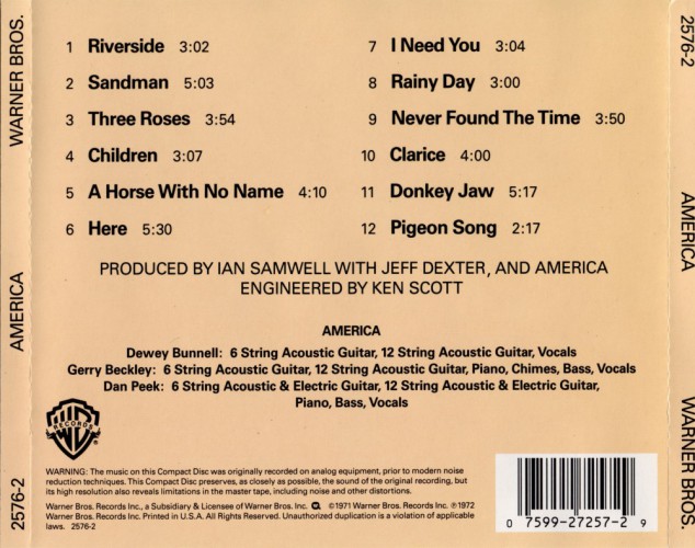 Album Back Cover