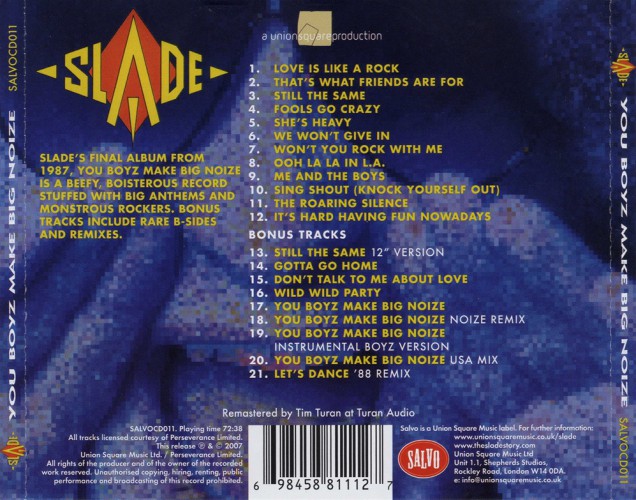 Album Back Cover
