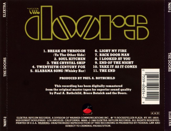 Album Back Cover