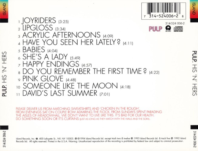 Album Back Cover
