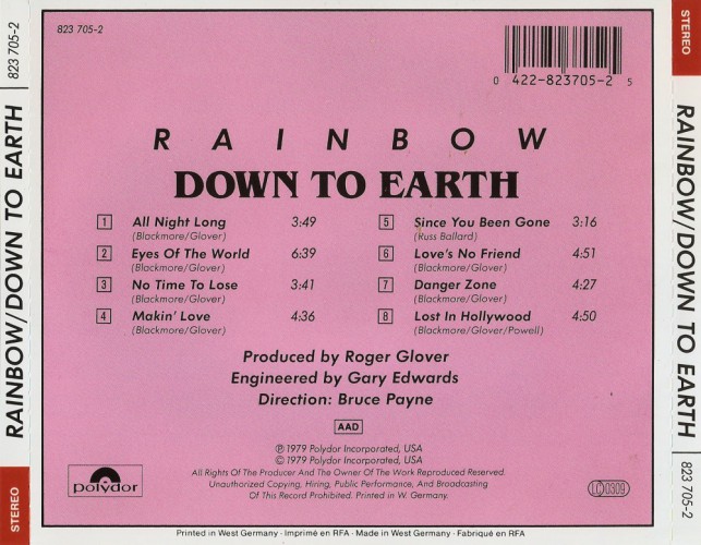 Album Back Cover