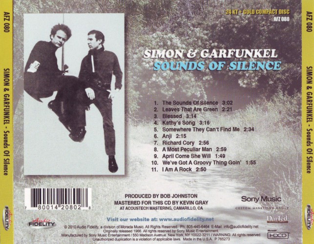 Album Back Cover