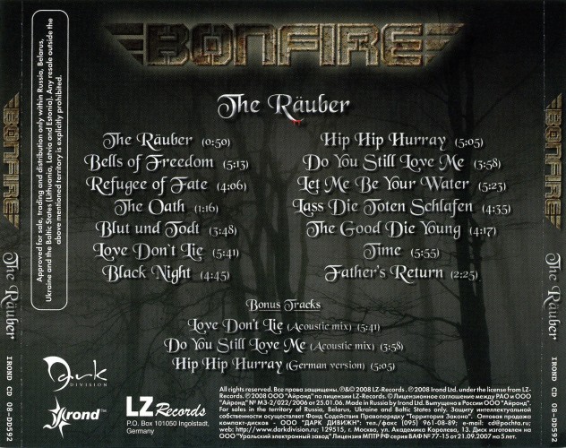 Album Back Cover