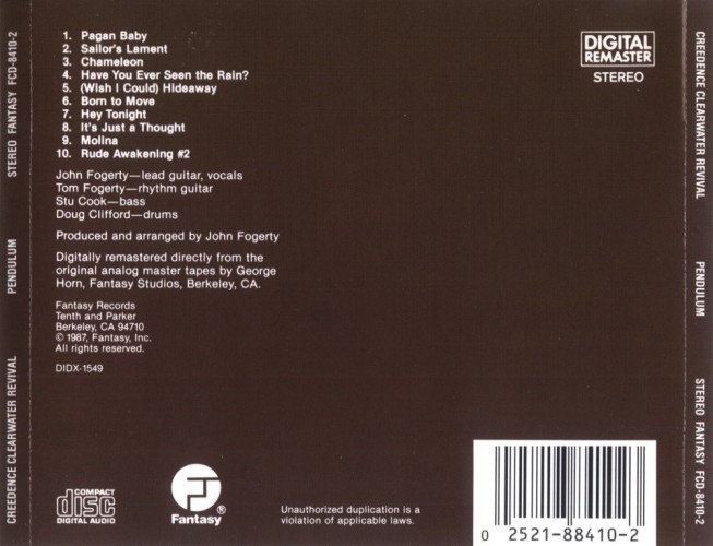 Album Back Cover