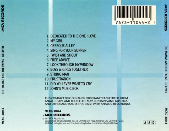 Album Back Cover