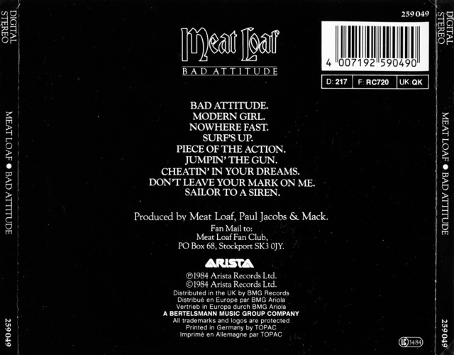 Album Back Cover