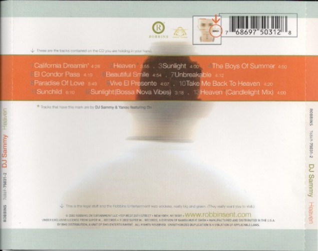 Album Back Cover