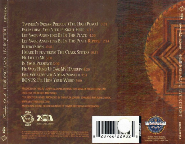 Album Back Cover