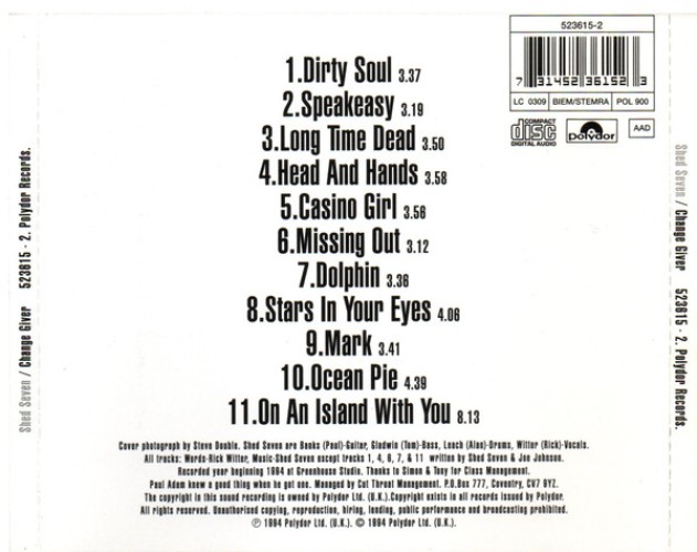 Album Back Cover