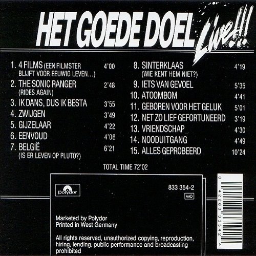 Album Back Cover