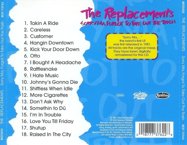 Album Back Cover