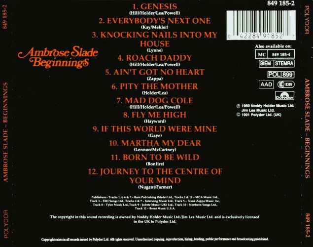 Album Back Cover