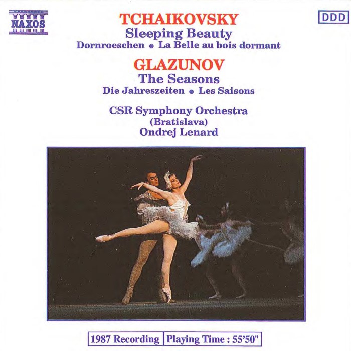 Tchaikovsky: Sleeping Beauty / Glazunov: The Seasons cover