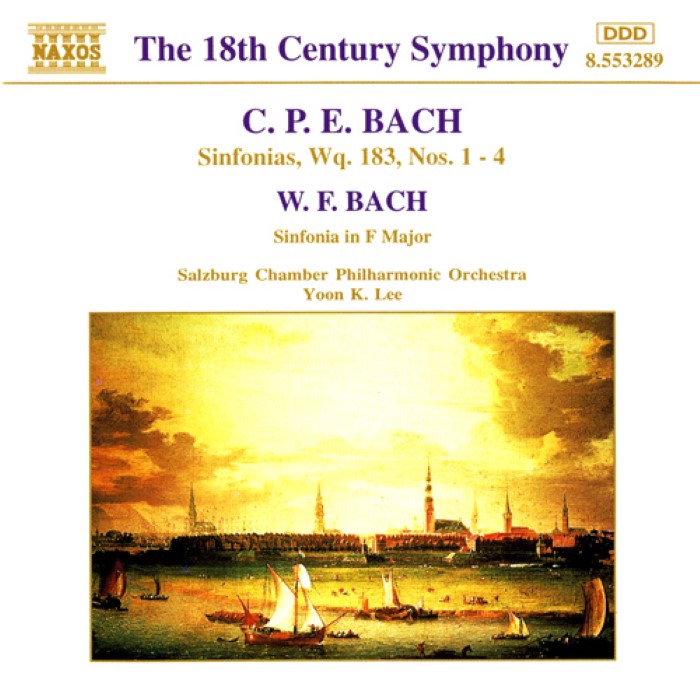 C. P. E. Bach: Sinfonias, Wq. 183, Nos. 1-4 / W. F. Bach: Sinfonia in F major (Salzburg Chamber Philharmonic Orchestra feat. conductor: Yoon K. Lee) cover