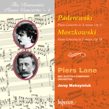 The Romantic Piano Concerto, Volume 1: Paderewski: Piano Concerto in A minor, op. 17 / Moszkowski: Piano Concerto in E major, op. 59 album thumb