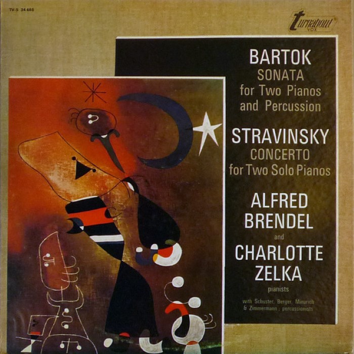 Béla Bartók: Sonata for 2 Pianos and Percussion / Igor Stravinsky: Concerto for 2 Solo Pianos, Sonata for 2 Pianos cover