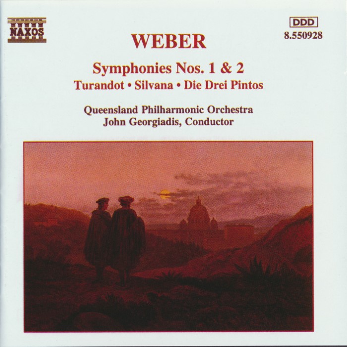 Symphonies Nos. 1 & 2 / Turandot / Silvana / Die Drei Pintos (Queensland Philharmonic Orchestra, feat. conductor: John Georgiadis) cover