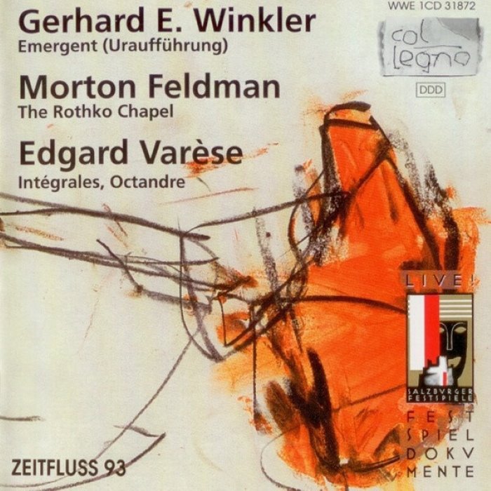 Winkler: Emergent / Feldman: The Rothko Chapel / Varèse: Intégrales / Octandre cover