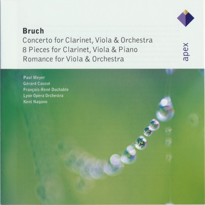 Bruch: Werke für Klarinette und Viola cover