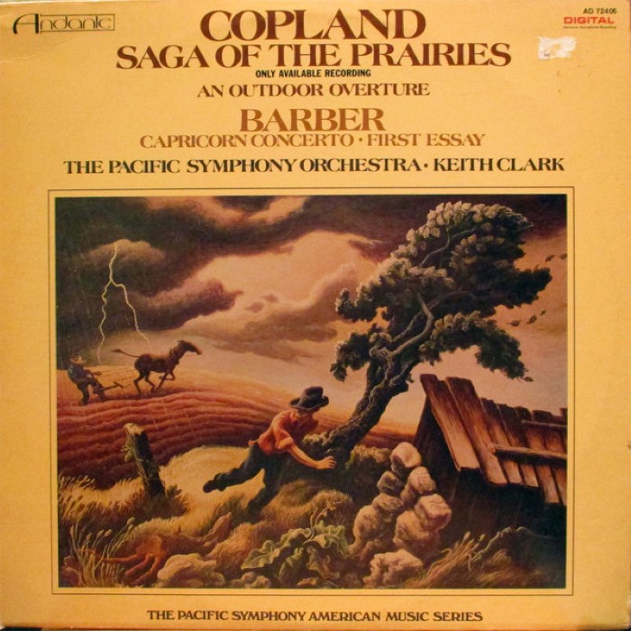 Music of Barber and Copland (Pacific Symphony Orchestra feat. conductor: Keith Clark) cover