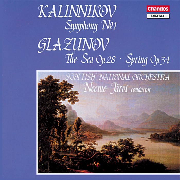 Kalinnikov: Symphony No. 1 / Glazunov: The Sea, Op. 28 / Spring, Op. 34 cover