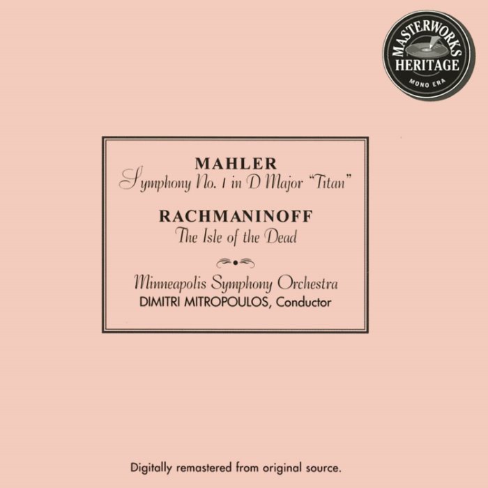 Mahler: Symphony no. 1 in D Major "Titan" / Rachmaninoff: The Isle of the Dead cover