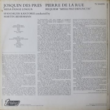 Missa Pange Lingua, Requiem Missa Pro Defunctis album thumb