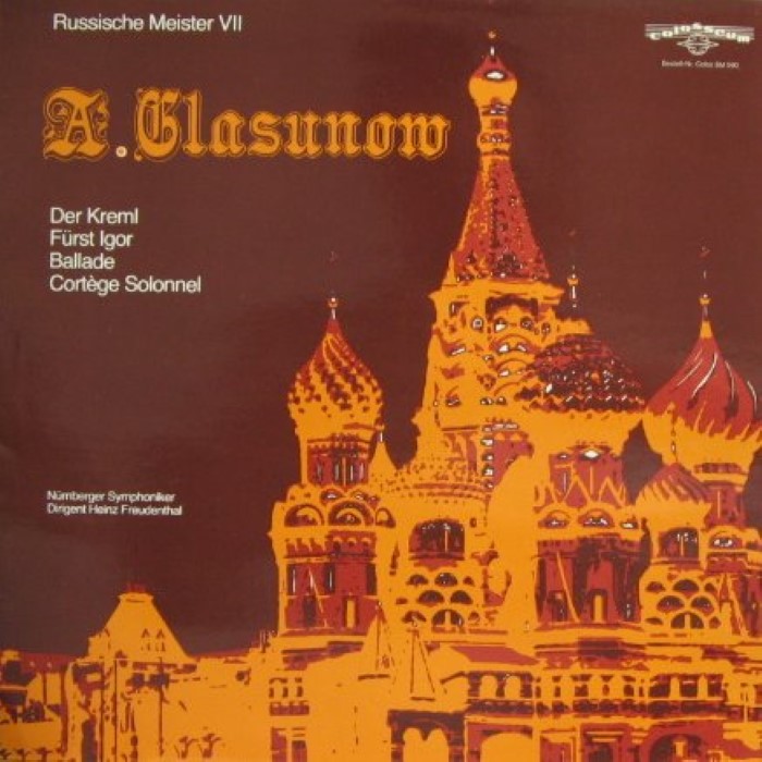 Russische Meister VII: A. Glasunow cover