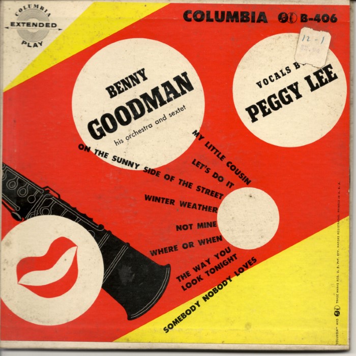 Benny Goodman with Peggy Lee cover