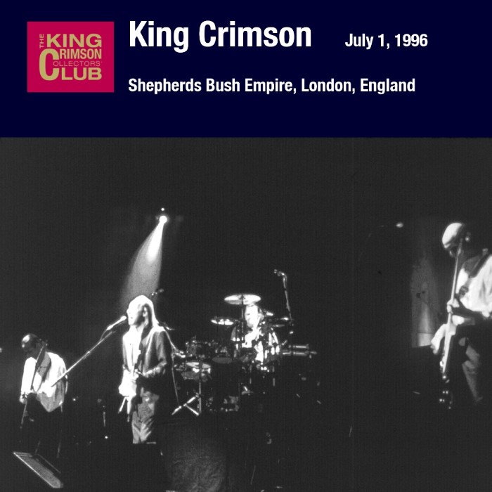 The Collectable King Crimson, Volume Three: Live at the Shepherds Bush Empire, London, 1996 cover
