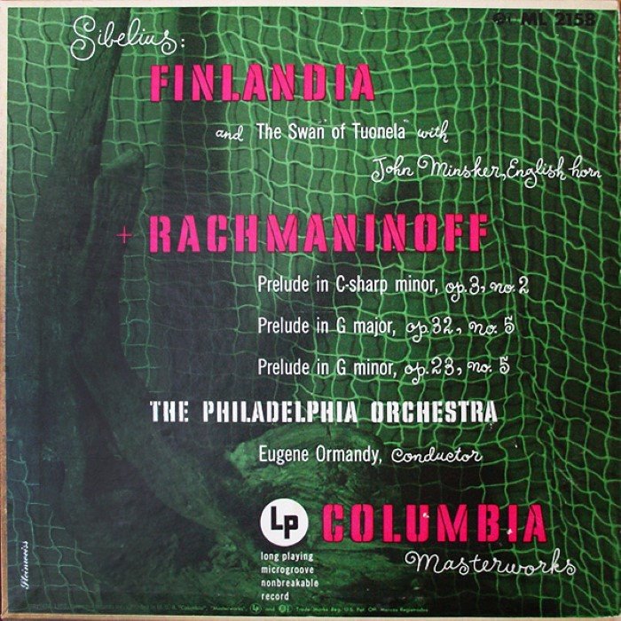 Sibelius: Finlandia / The Swan of Tuonela / Rachmaninoff: Prelude in C-sharp minor / Prelude in G major / Prelude in G minor cover