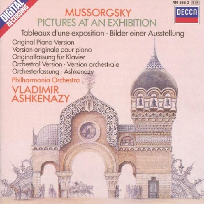 Pictures at an Exhibition: original piano version / Ashkenazy orchestral version cover