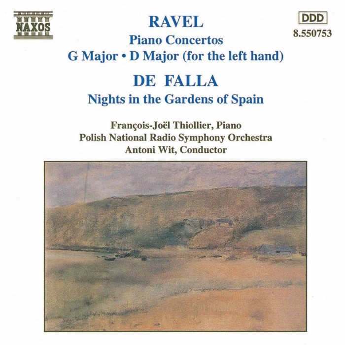 Ravel: Piano Concertos / De Falla: Nights in the Gardens of Spain cover