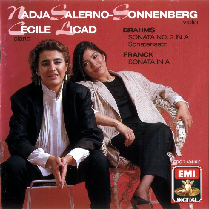Brahms: Violin Sonata No. 2 in A major / Franck: Violin Sonata in A major cover