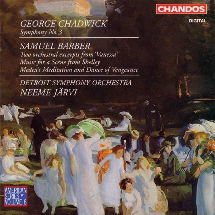 Chadwick: Symphony no. 3 / Barber: Two Orchestral Excerpts from "Vanessa" / Music for a Scene from Shelley / Medea's Meditation and Dance of Vengeance cover