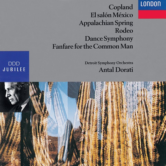 El salón México / Appalachian Spring / Rodeo / Dance Symphony / Fanfare for the Common Man (Detroit Symphony Orchestra feat. conductor: Antal Doráti) cover
